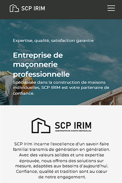 Site SCP-IRIM BTP rénovation